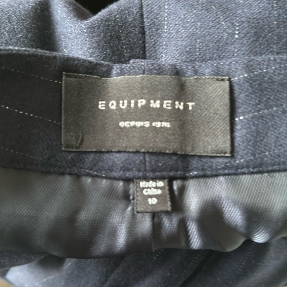 Equipment pinstripe wool pants Size 10 - Picture 2 of 6